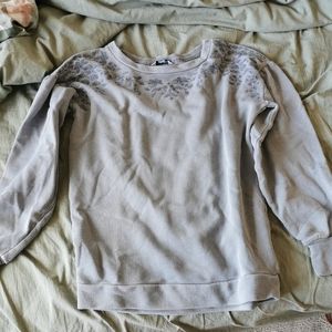 Embroidered sweatshirt hoodie